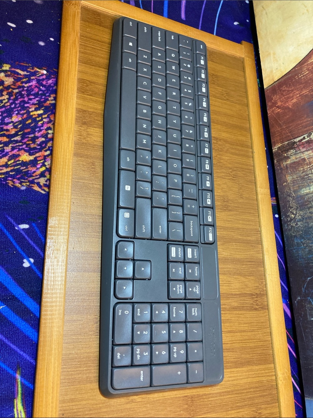 Logitech MK235 Wireless Keyboard USB For PC Desktop Computer - Picture 2 of 8